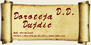 Doroteja Dujdić vizit kartica